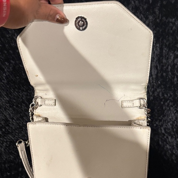 Nine West Cream Studded Crossbody Bag - Picture 3 of 8